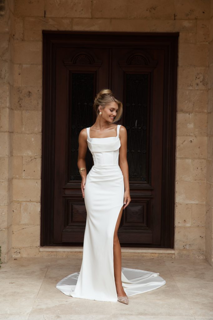 Robe de mariée collection Jane Hill chez Lilie par Dragone