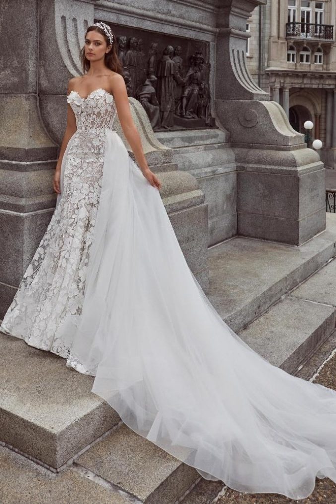 Robe de mariée Calla Blanche chez Lilie par Dragone